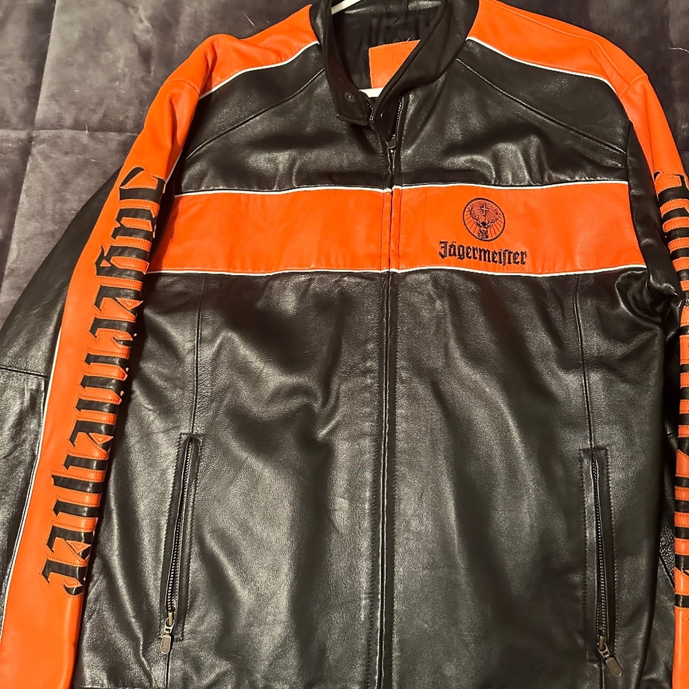 Jagermeister leather jacket